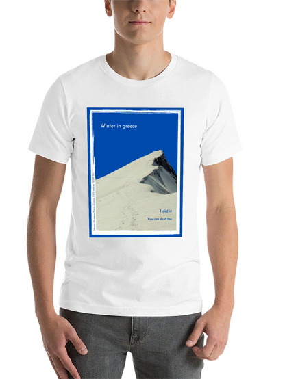 Winter Greece Mountain T-Shirt