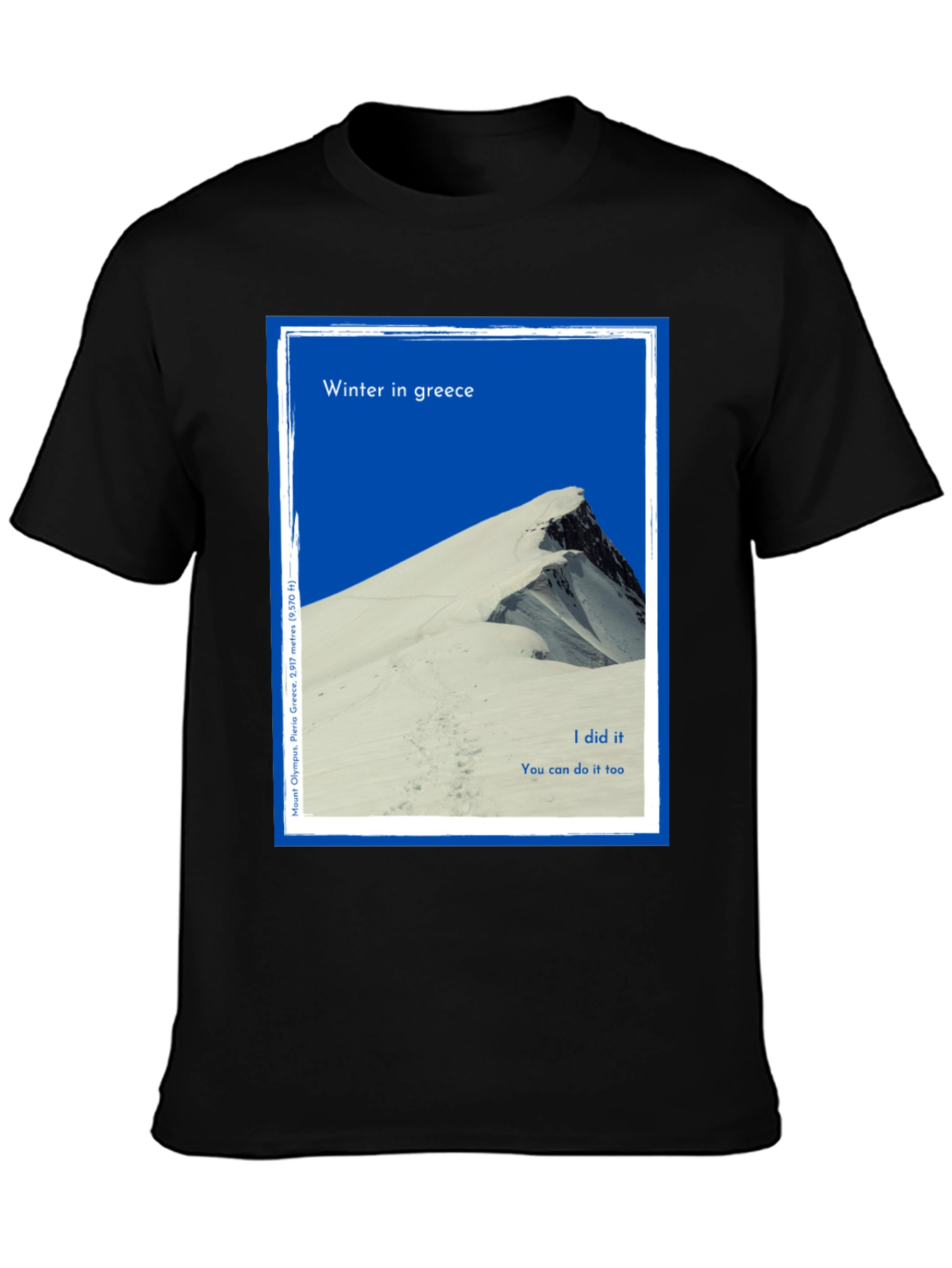 Winter Greece Mountain T-Shirt