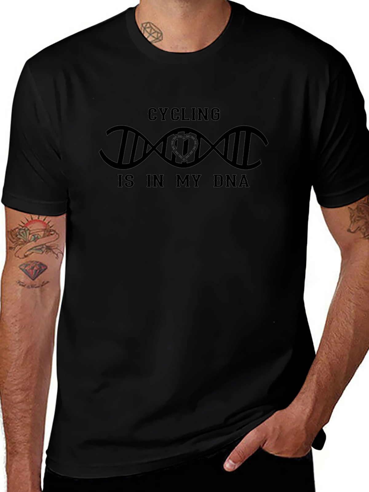 Cycling Is In My DNA T-Shirt - Biker Gift