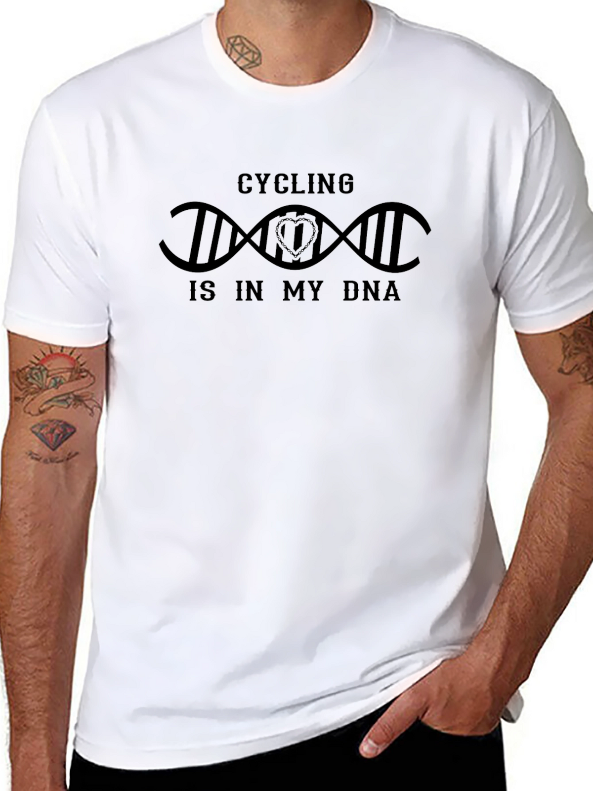 Cycling Is In My DNA T-Shirt - Biker Gift