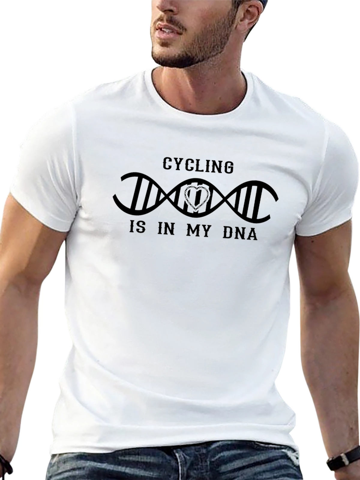 Cycling Is In My DNA T-Shirt - Biker Gift