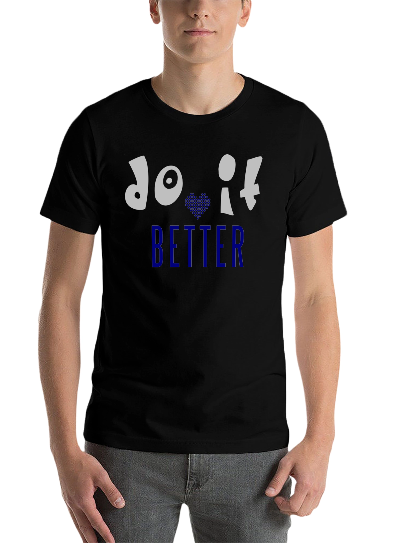 Do It Better Graphic Print Crew Neck T-Shirt