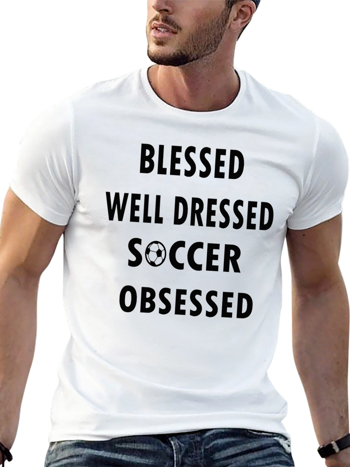 Blessed Well Dressed Soccer Obsessed T-Shirt