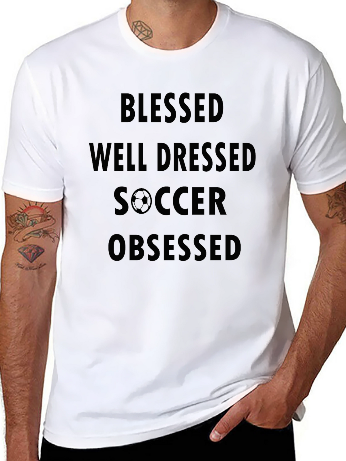 Blessed Well Dressed Soccer Obsessed T-Shirt