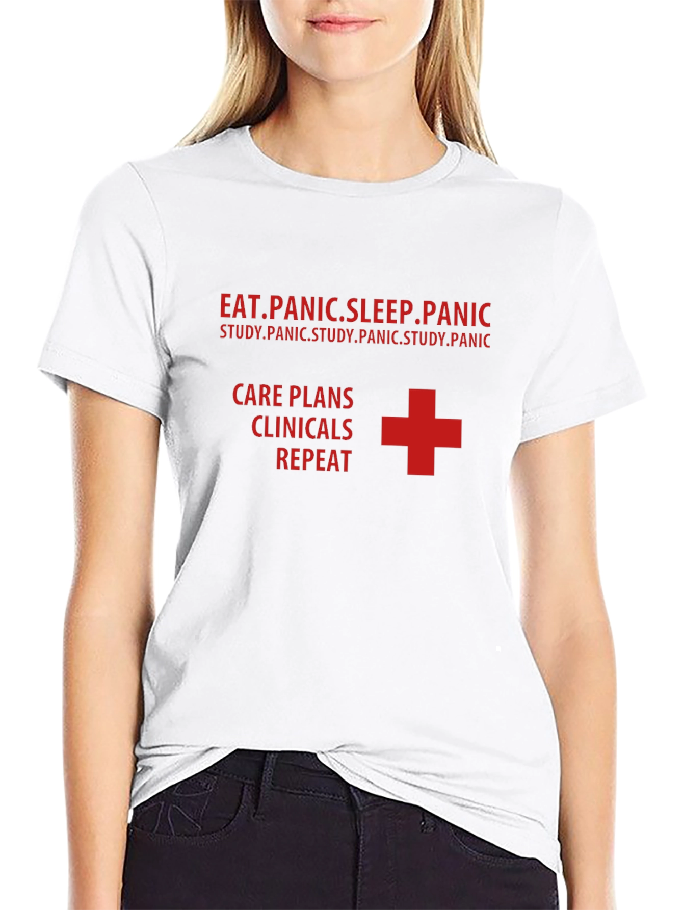 Nurse Life T-Shirt - Eat Panic Sleep Repeat