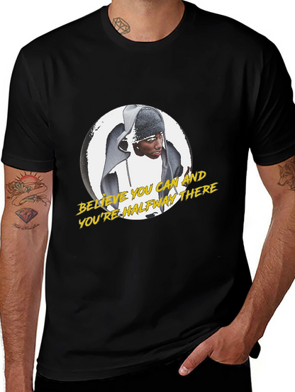 Believe You Can Motivational Black T-Shirt