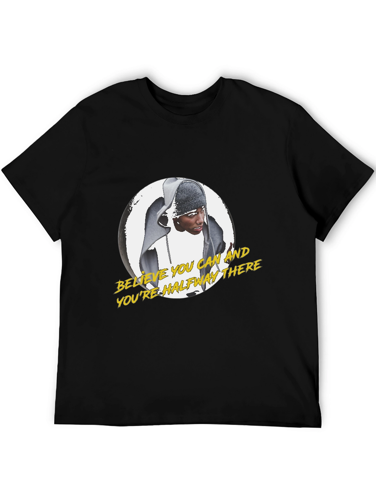 Believe You Can Motivational Black T-Shirt