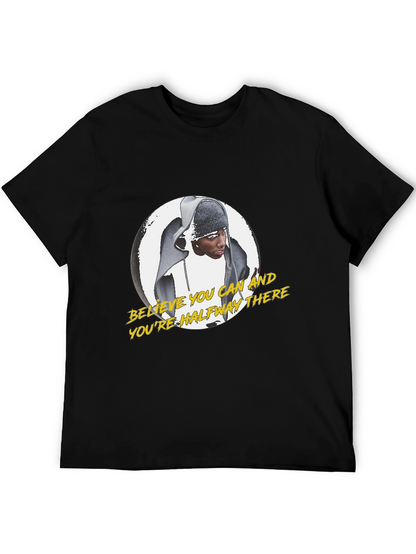 Believe You Can Motivational Black T-Shirt