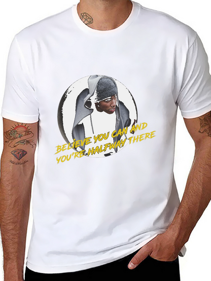 Believe You Can Motivational Black T-Shirt
