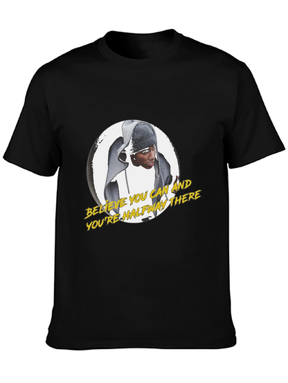 Believe You Can Motivational Black T-Shirt