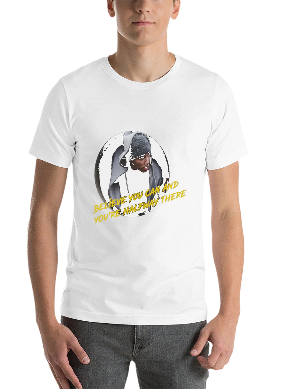 Believe You Can Motivational Black T-Shirt
