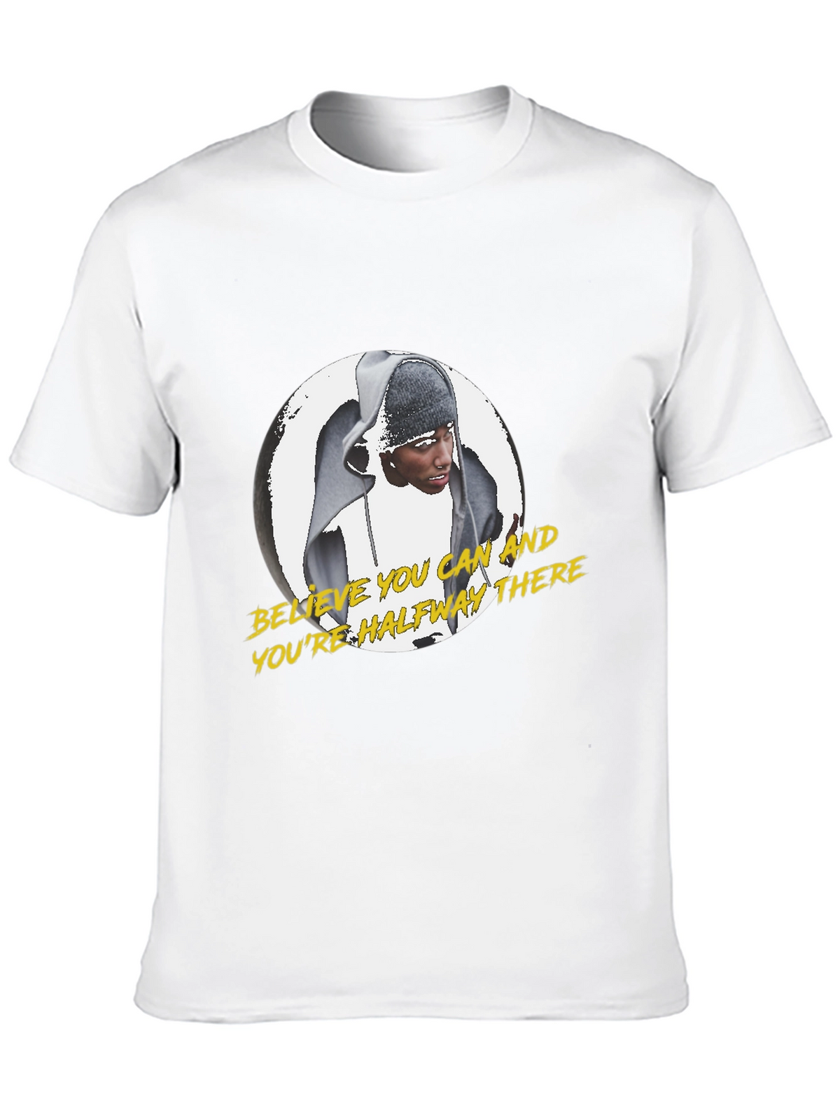 Believe You Can Motivational Black T-Shirt