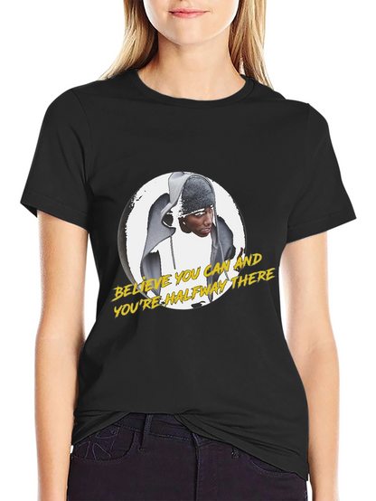 Believe You Can Motivational Black T-Shirt