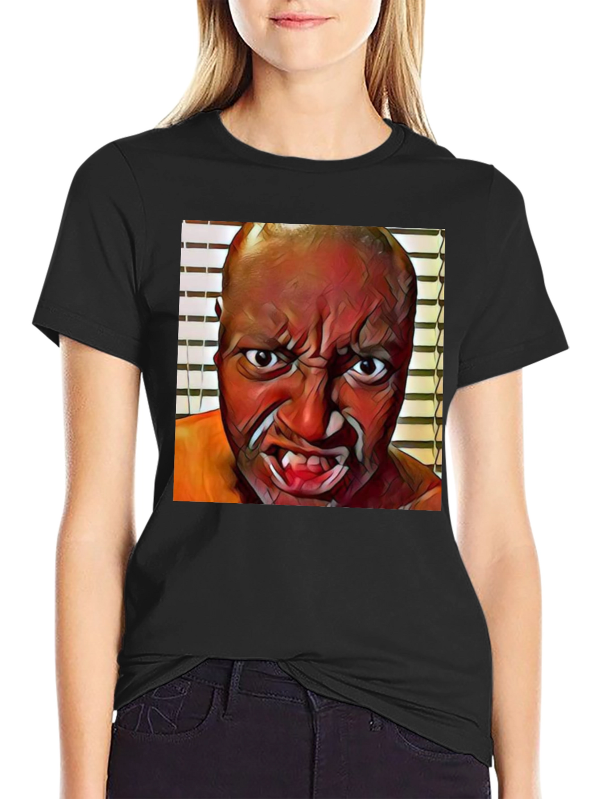 Scary Face Graphic T-Shirt