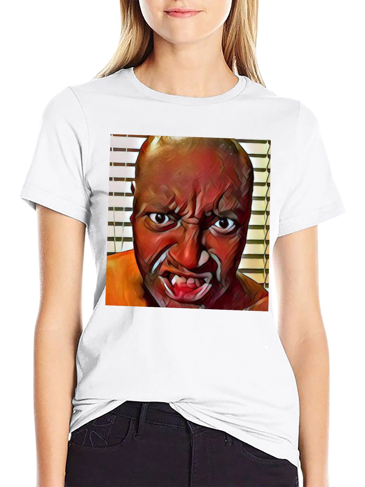 Scary Face Graphic T-Shirt