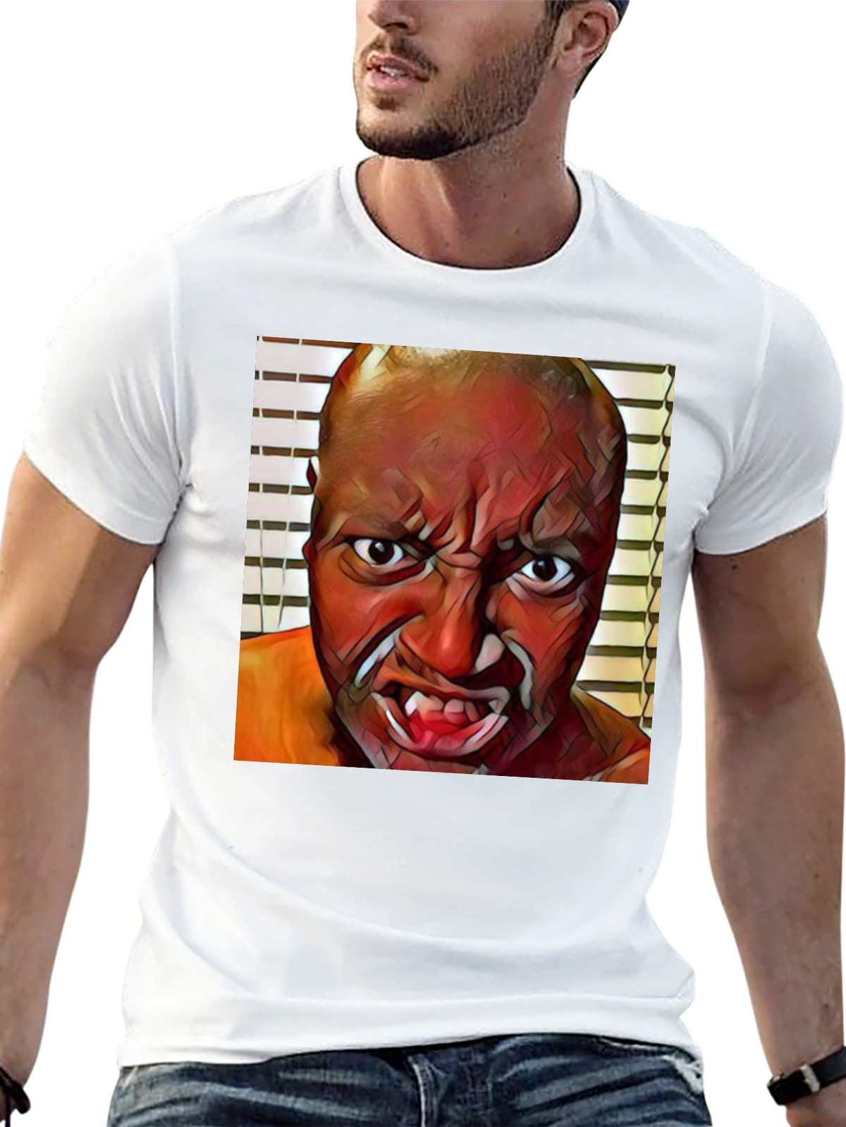 Scary Face Graphic T-Shirt
