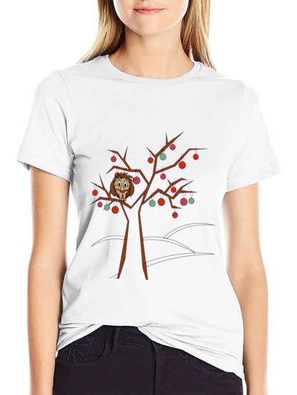 Owl in Tree Graphic Tee - Holiday Fun!