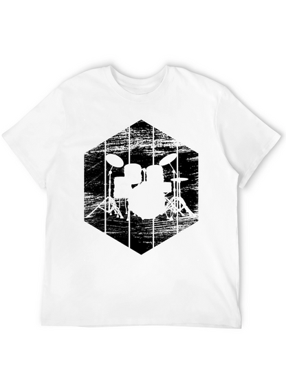 Black Drum Kit Graphic Tee