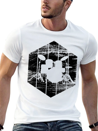 Black Drum Kit Graphic Tee
