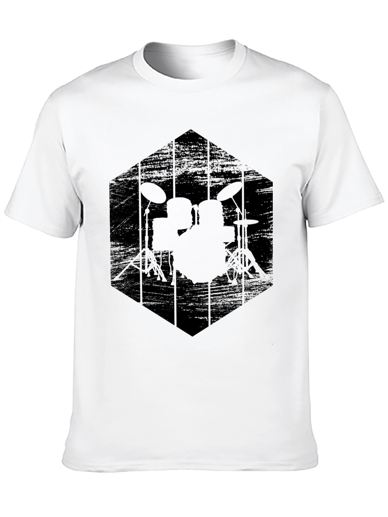 Black Drum Kit Graphic Tee
