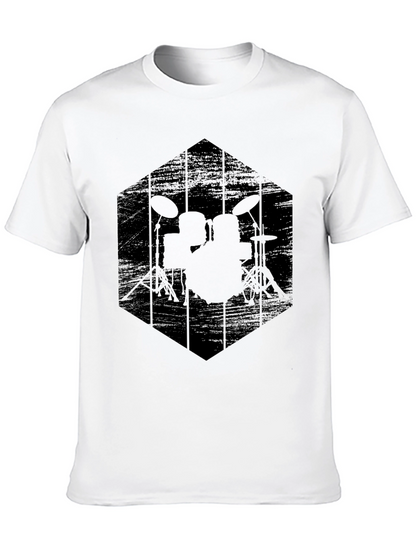 Black Drum Kit Graphic Tee