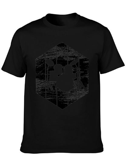 Black Drum Kit Graphic Tee