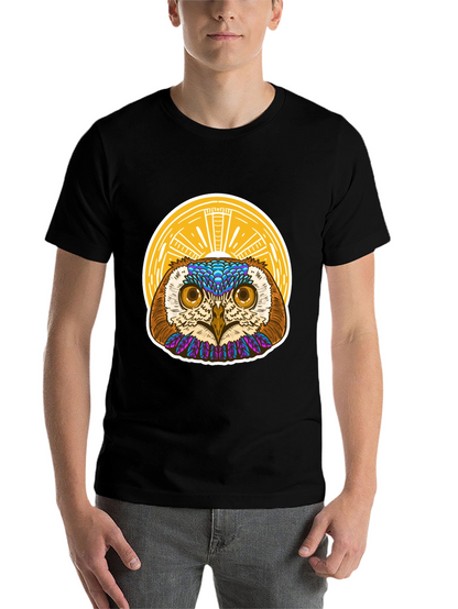 Owl Graphic T-Shirt - Unique Artistic Design