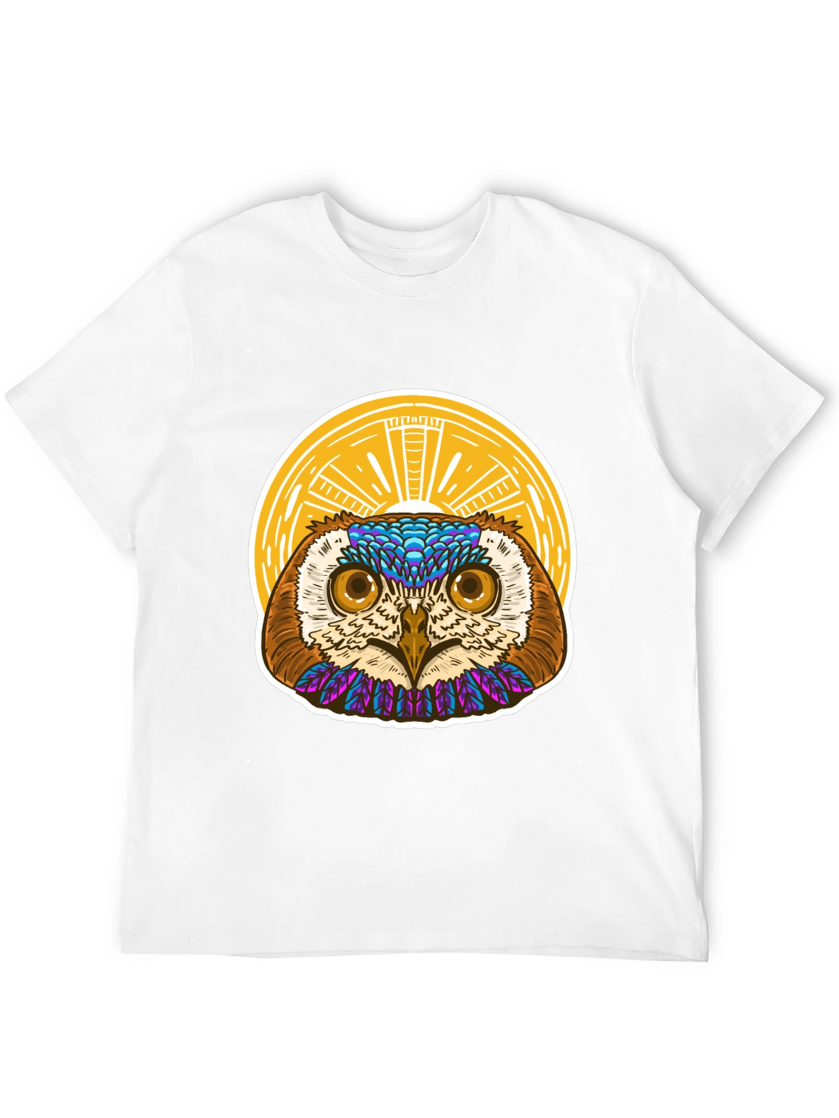 Owl Graphic T-Shirt - Unique Artistic Design