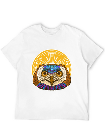 Owl Graphic T-Shirt - Unique Artistic Design