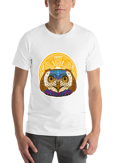 Owl Graphic T-Shirt - Unique Artistic Design