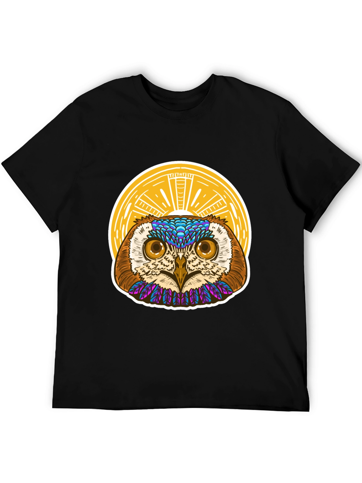 Owl Graphic T-Shirt - Unique Artistic Design