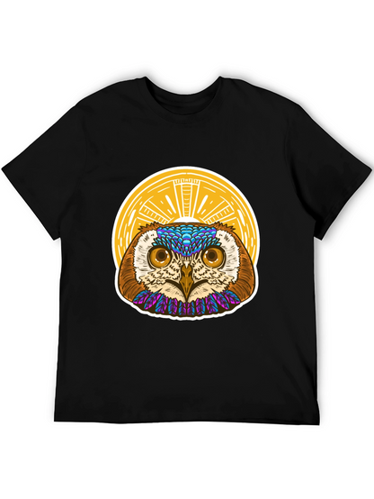 Owl Graphic T-Shirt - Unique Artistic Design