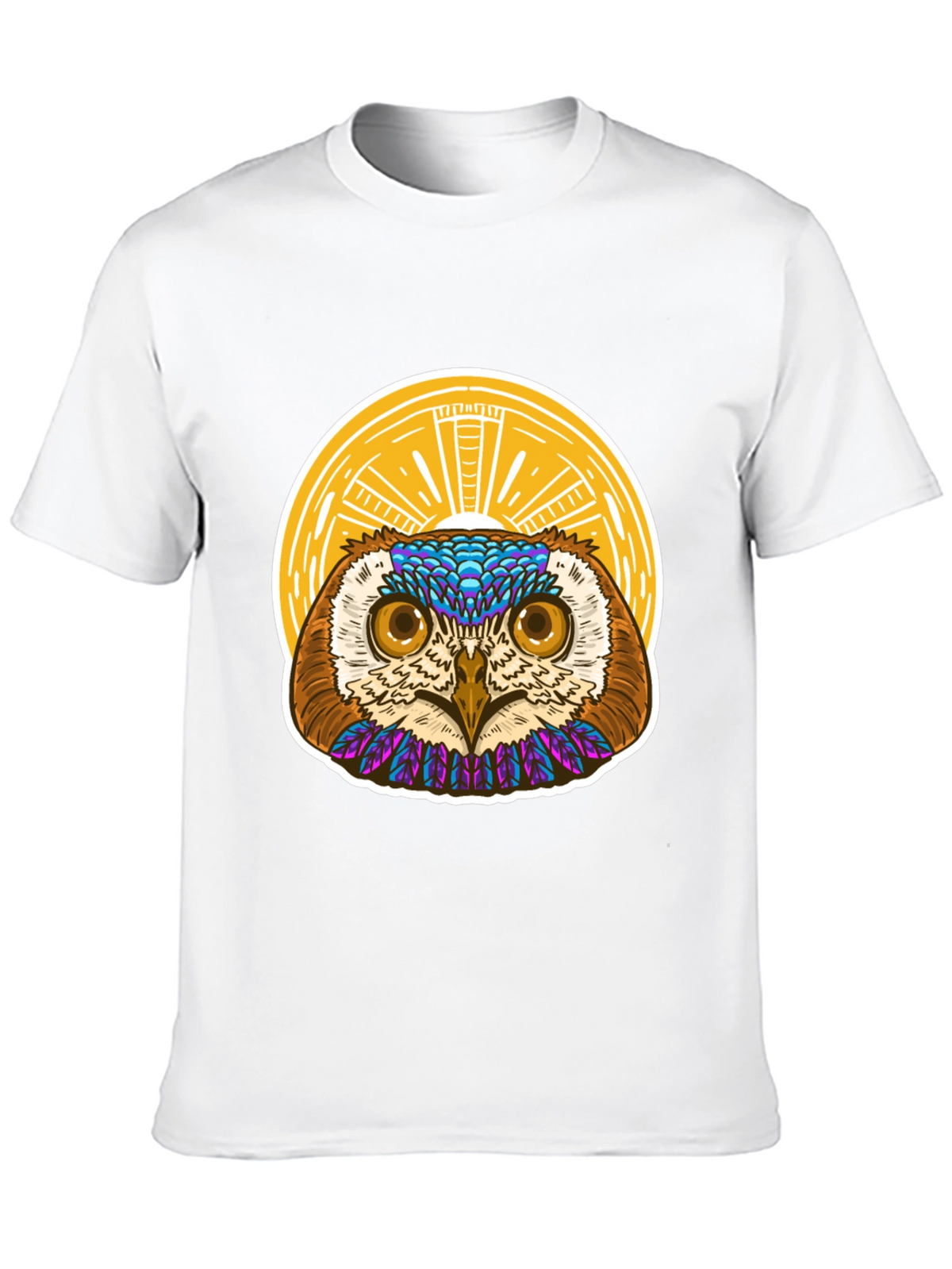 Owl Graphic T-Shirt - Unique Artistic Design