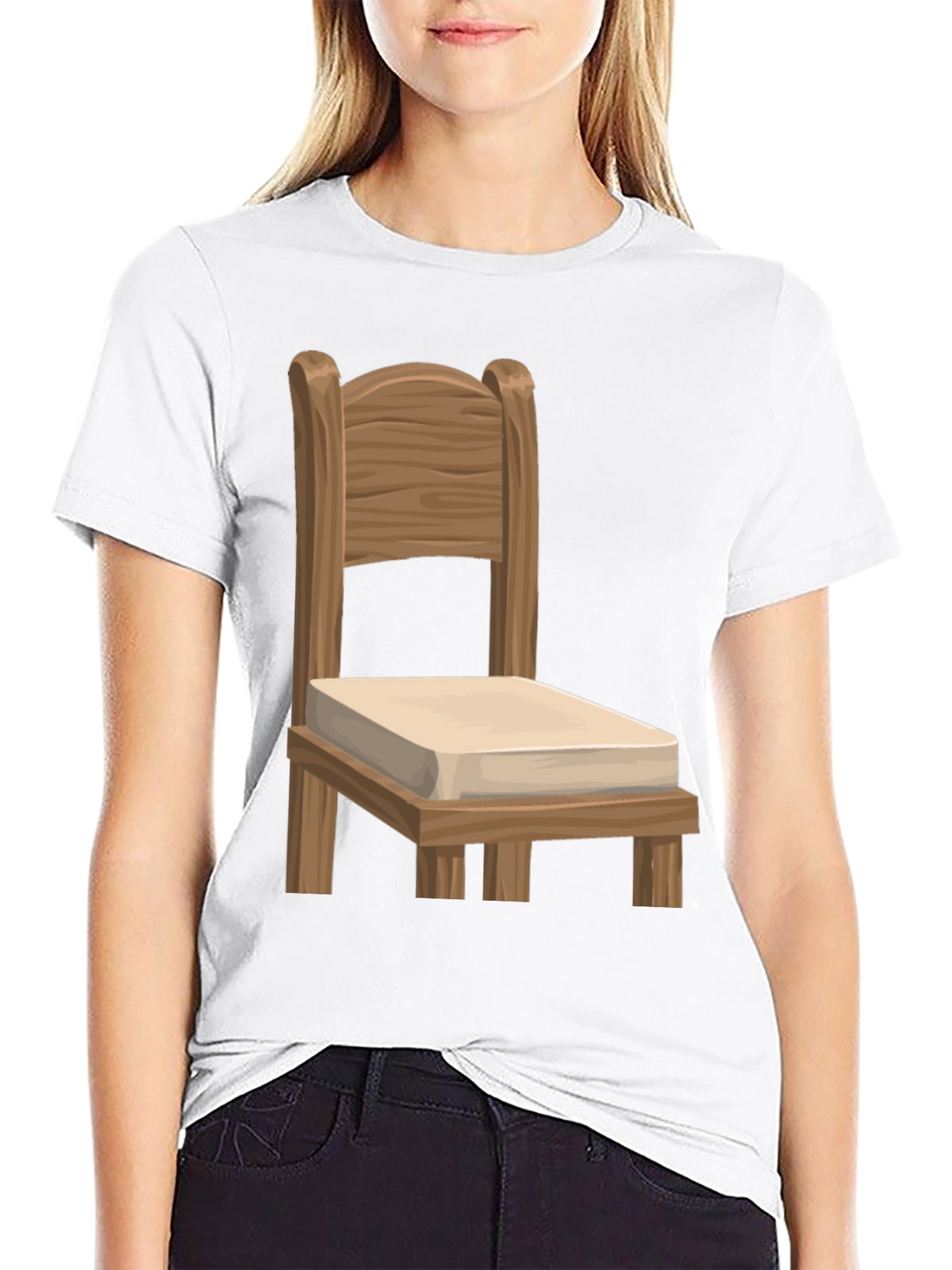 Novelty Chair Graphic Tee - Unique Design Soft Fabric
