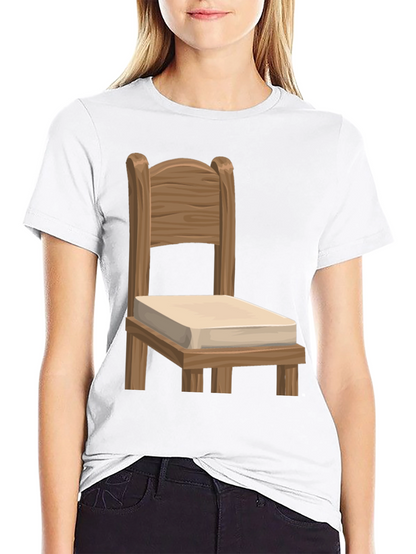 Novelty Chair Graphic Tee - Unique Design Soft Fabric