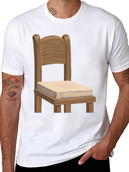 Novelty Chair Graphic Tee - Unique Design Soft Fabric