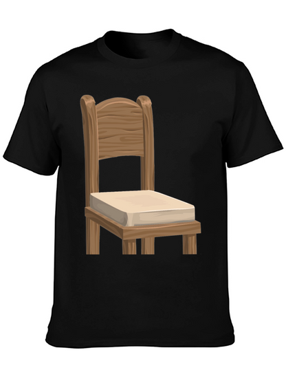 Novelty Chair Graphic Tee - Unique Design Soft Fabric