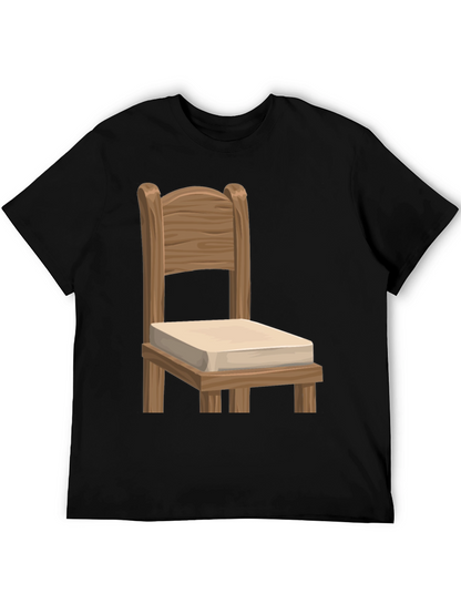 Novelty Chair Graphic Tee - Unique Design Soft Fabric
