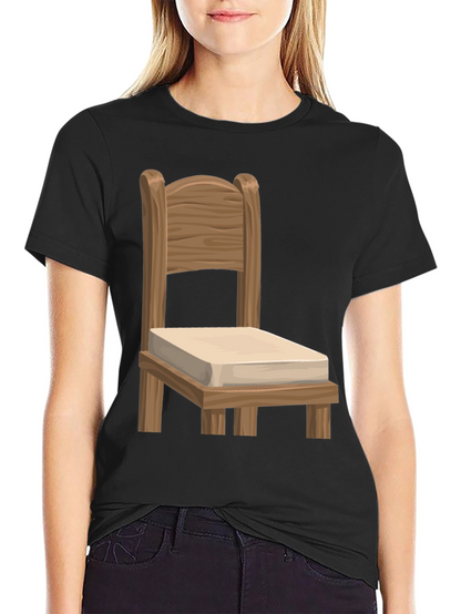 Novelty Chair Graphic Tee - Unique Design Soft Fabric