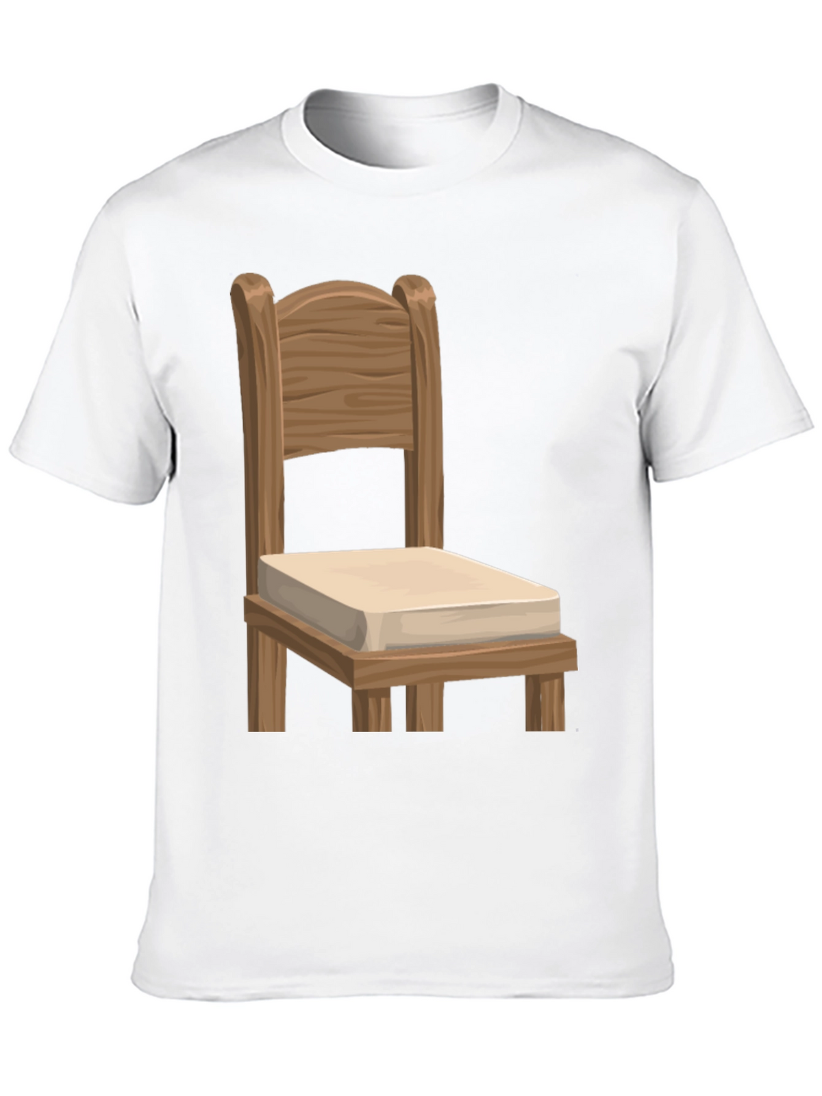 Novelty Chair Graphic Tee - Unique Design Soft Fabric