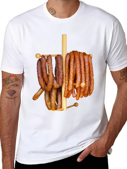 Funny Sausage Meat Lover Graphic T-Shirt