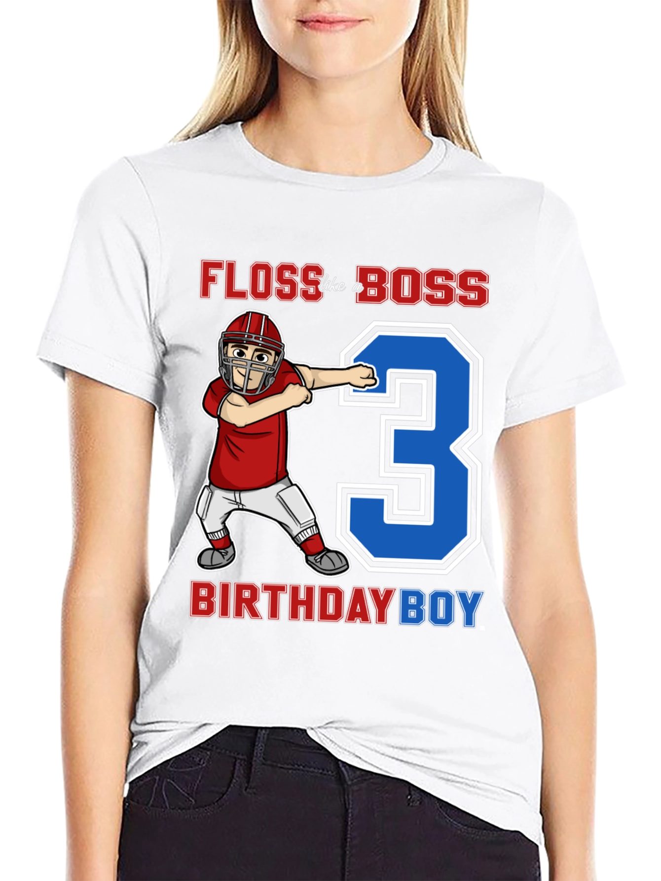Floss Like a Boss 3rd Birthday Boy T-Shirt