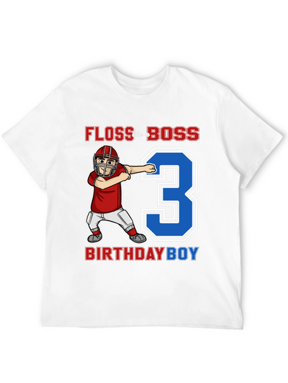 Floss Like a Boss 3rd Birthday Boy T-Shirt