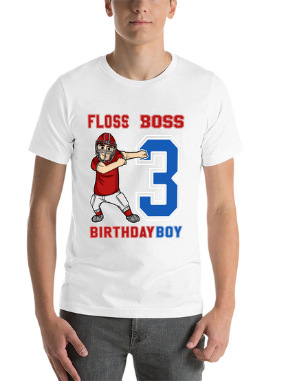 Floss Like a Boss 3rd Birthday Boy T-Shirt