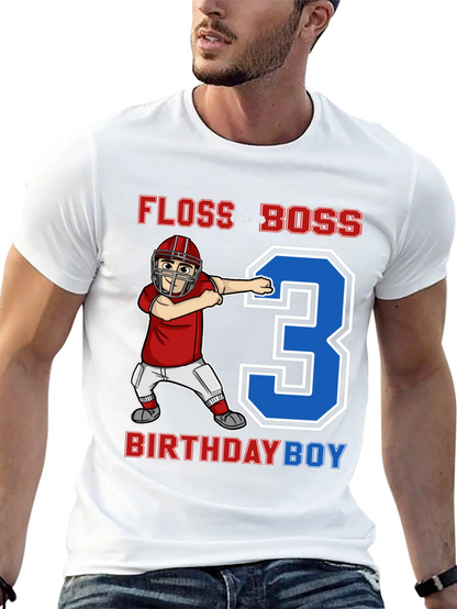 Floss Like a Boss 3rd Birthday Boy T-Shirt