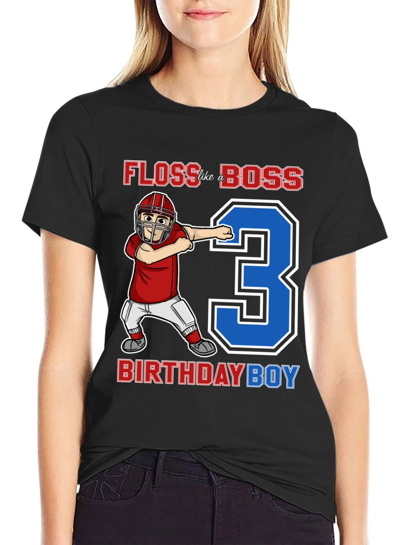 Floss Like a Boss 3rd Birthday Boy T-Shirt