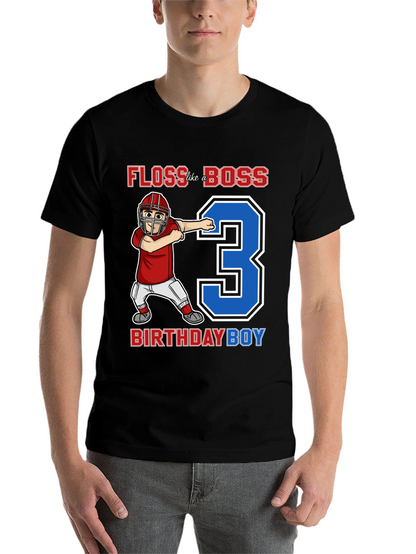Floss Like a Boss 3rd Birthday Boy T-Shirt