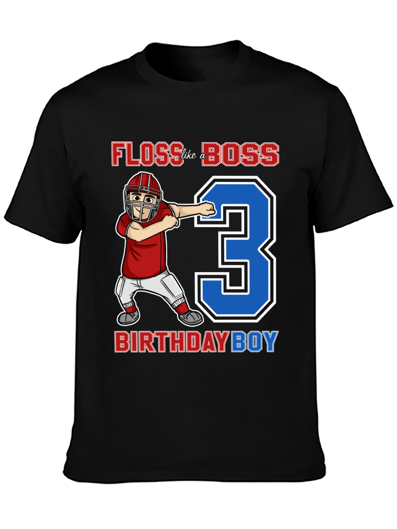 Floss Like a Boss 3rd Birthday Boy T-Shirt