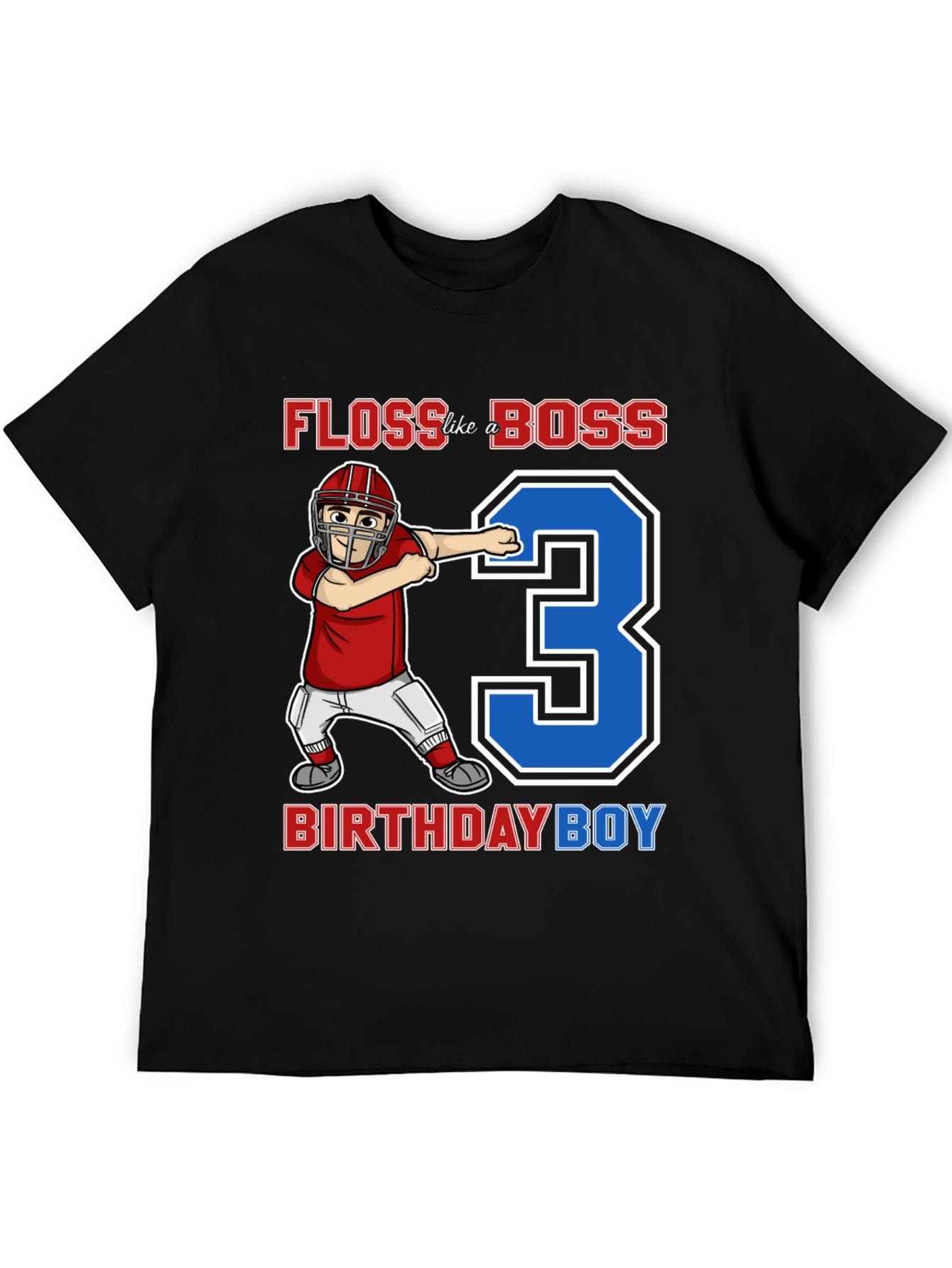Floss Like a Boss 3rd Birthday Boy T-Shirt