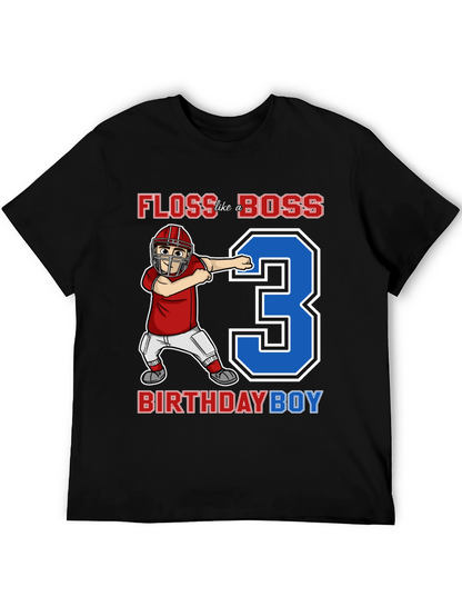 Floss Like a Boss 3rd Birthday Boy T-Shirt
